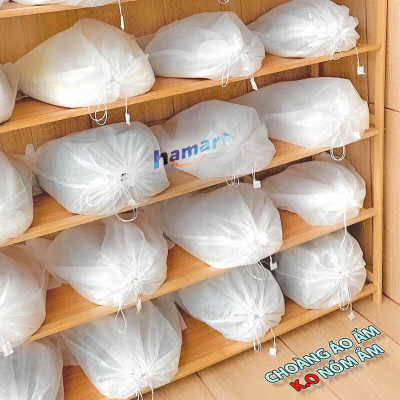 Túi Đựng Giày Đa Năng Vải Không Dệt Có Dây Rút Du Lịch Bảo Quản Giày Dép Chống Bụi Bẩn Ố Vàng