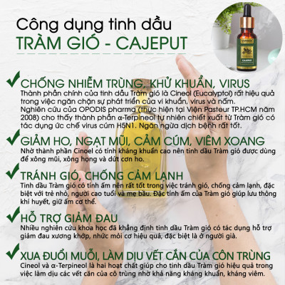 Dầu tràm cho bé cao cấp, an toàn. Tinh dầu Tràm gió Vemoda giúp kháng khuẩn, giữ ấm và chăm sóc bé yêu (Sản phẩm thiên nhiên). Dung tích 50ml