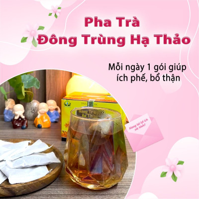 Trà Đông Trùng Hạ Thảo hộp 30 Túi Lọc x 3Gram của Siêu Thị Thiên Nhiên