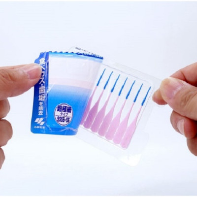 Set tăm chải kẽ răng cao su mềm hình chữ I hiệu Kobayashi - Hàng nội địa Nhật Bản | Made in Japan