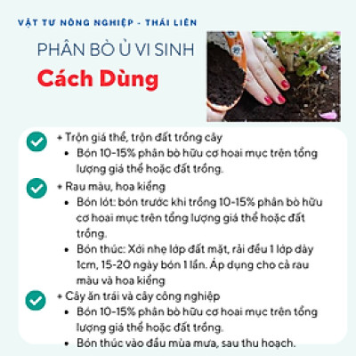 Phân bò ủ vi sinh SFARM đã qua xử lý, bao 2kg, 5kg