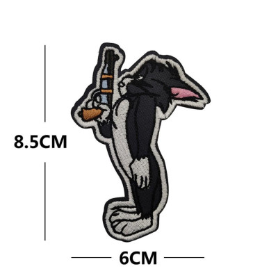 Patch_velcro Tom & Jerry dán quần áo_ba lô_túi xách