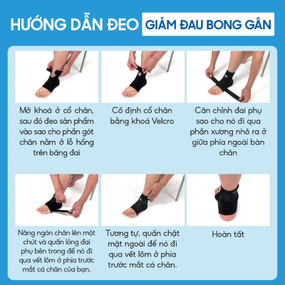 Đai cổ chân Phiten loại cứng AP166003/AP166004/AP166005