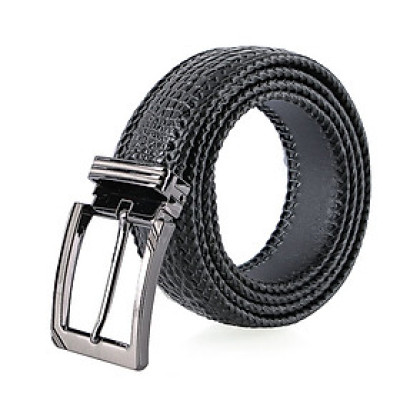  Dây nịt nam da cá sấu Huy Hoàng đan viền 3,5P nhiều màu HJ94216-18-41-76-78-79