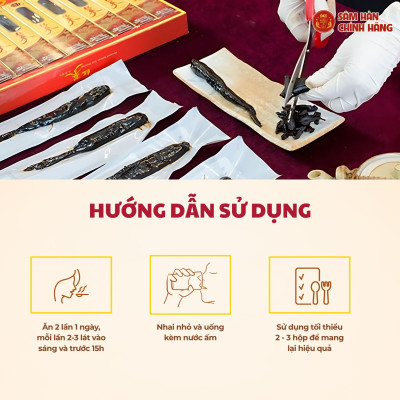 Hộp 10 Củ Hồng sâm 6 Tuổi tẩm mật ong Daedong Korea - Daedong Honeyed Korean Red Ginseng (300g)