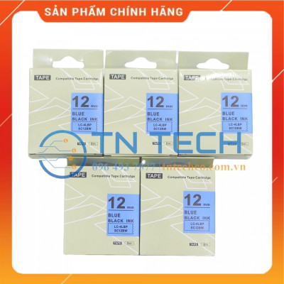 Nhãn in TEPRA - EPSON LC-4LBP (SC12BW) – Chữ đen nền xanh dương 12MM X 8M  - Dùng cho máy in nhãn TEPRA - EPSON [Hàng nhập khẩu]