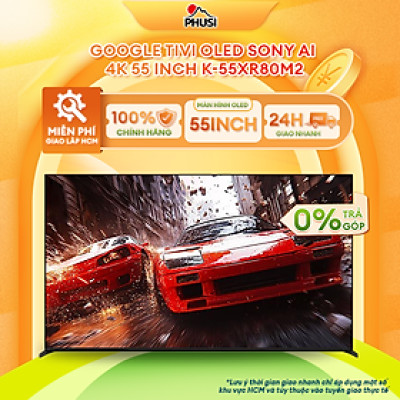 Google Tivi OLED Sony 4K 65 inch K-65XR80M2 / 55 inch K-55XR80M2, Hàng Chính Hãng, Mới 100%