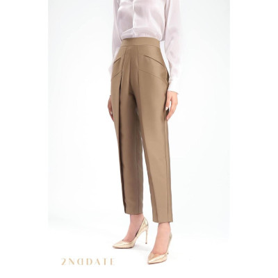 Quần dài nữ Taffeta Vạt đáp 2NDDATE TR017LF