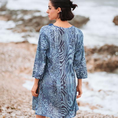 Đầm Boho Kết Ánh Kim Cotton Isla Bonita