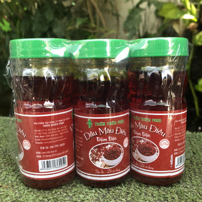 Combo 3 Chai Màu Dầu Điều 100ml Thương Hiệu Thiên Thiên Food dùng tạo màu sắc đẹp cho món ăn