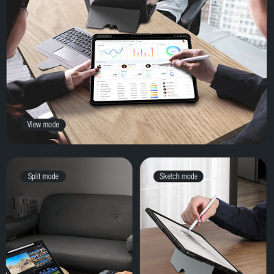 Bao Da Kèm Bàn Phím Nillkin Bumper Combo Case Keyboard cho iPad Pro 11 inch & iPad Pro 13 inch M4 2024 - Hàng Chính Hãng