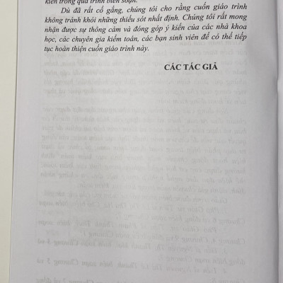 Sách - Giáo Trình Kiểm Toán Căn Bản