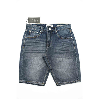 Quần Short Jeans Nam Cao Cấp HUNTER X-RAYS  Form Slimfit Cotton Xanh Đá  Thời  Thượng S46