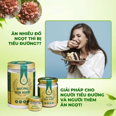 Đường Dừa Nước Vietnipa 550g - Người Tiểu Đường, Ăn Kiêng, Hàm Lượng Vitamin Và Muối Khoáng Cao