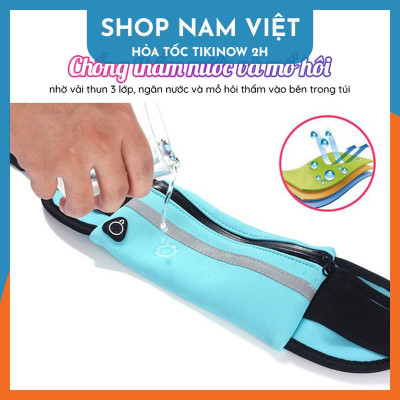 Túi đeo hông, đeo bụng tập gym, chạy bộ có ngăn để chai nước - Chính Hãng NAVIVU