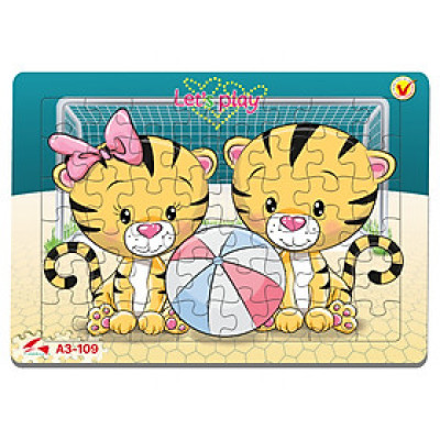 Xếp hình Tia Sáng Đội Hổ Nhí (48 Mảnh Ghép) - Tặng kèm câu đố mặt sau cho bé