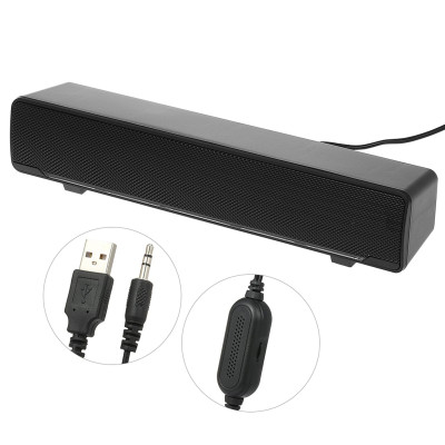 Loa có dây SADA V-196 USB Loa thanh Loa siêu trầm 3,5 mm