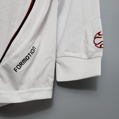 Áo Bóng Đá Retro AC Milan 2006 Dài Tay - Sân Khách bản cao cấp vải Cotton Polyester
